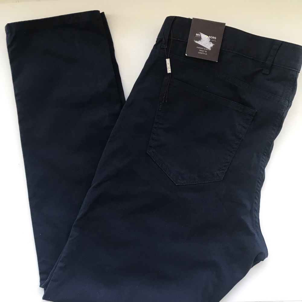 Michael Kors NWT Parker Slim Fit Pants SZ 36/30